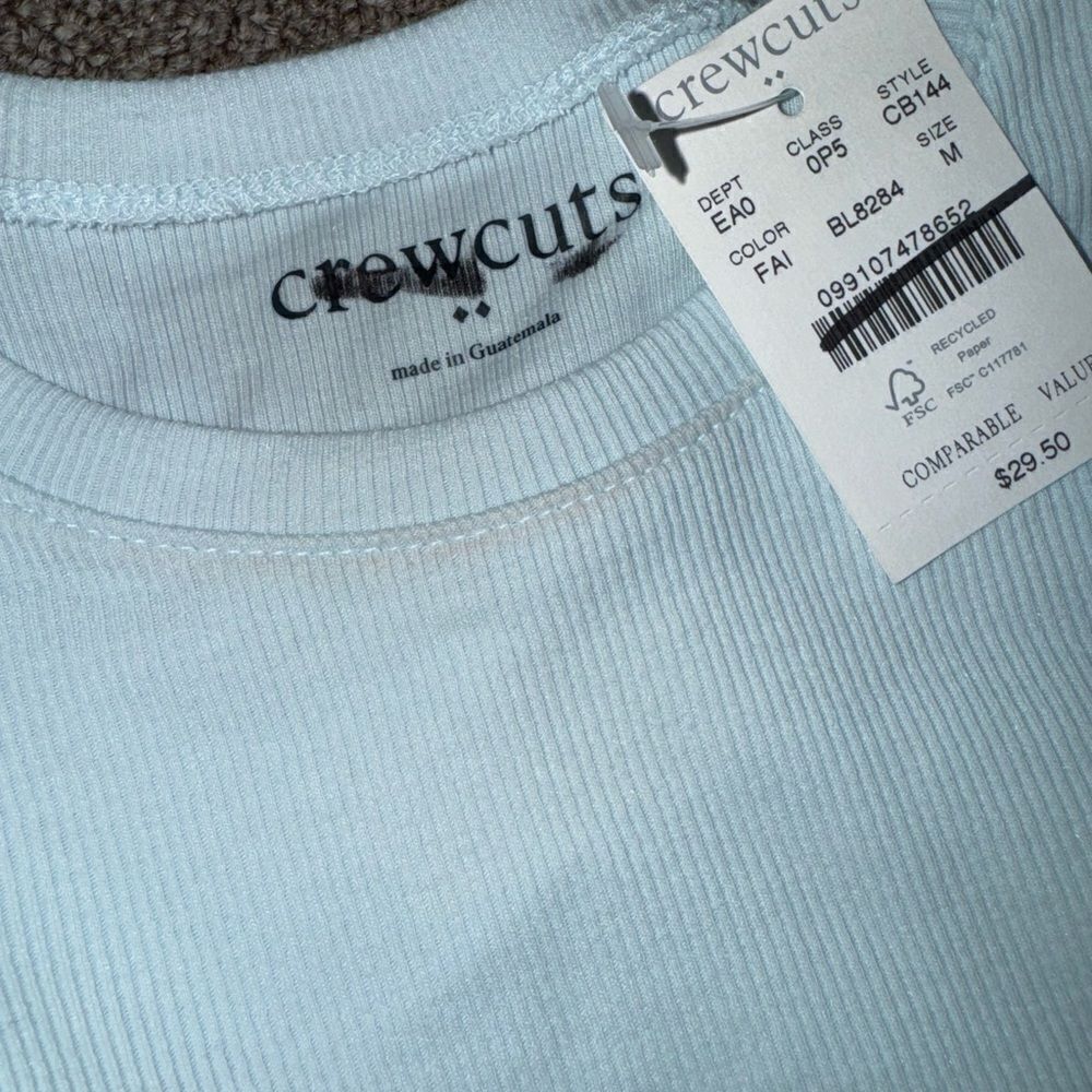 J.Crew Factory Crewcuts Girls' ribbed ruffle-sleeve tee - Picture 4 of 6